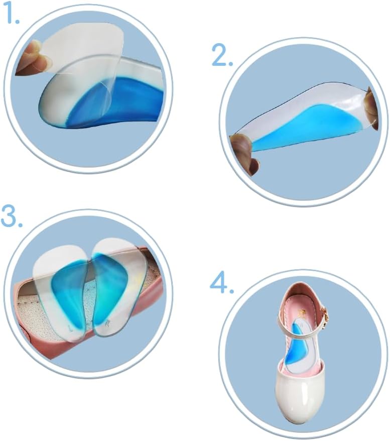 Plantilla con gel para pie plano soporte arco silicona
