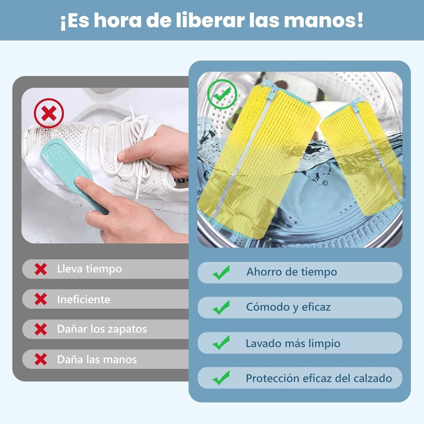 Bolsa lavado de zapatilla en lavadora